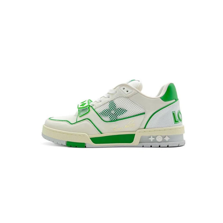 Louis Vuitton Green White Monogram Trainer Sneaker - SHENGLI ROAD MARKET
