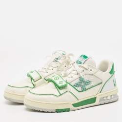 Louis Vuitton Green White Monogram Trainer Sneaker - SHENGLI ROAD MARKET