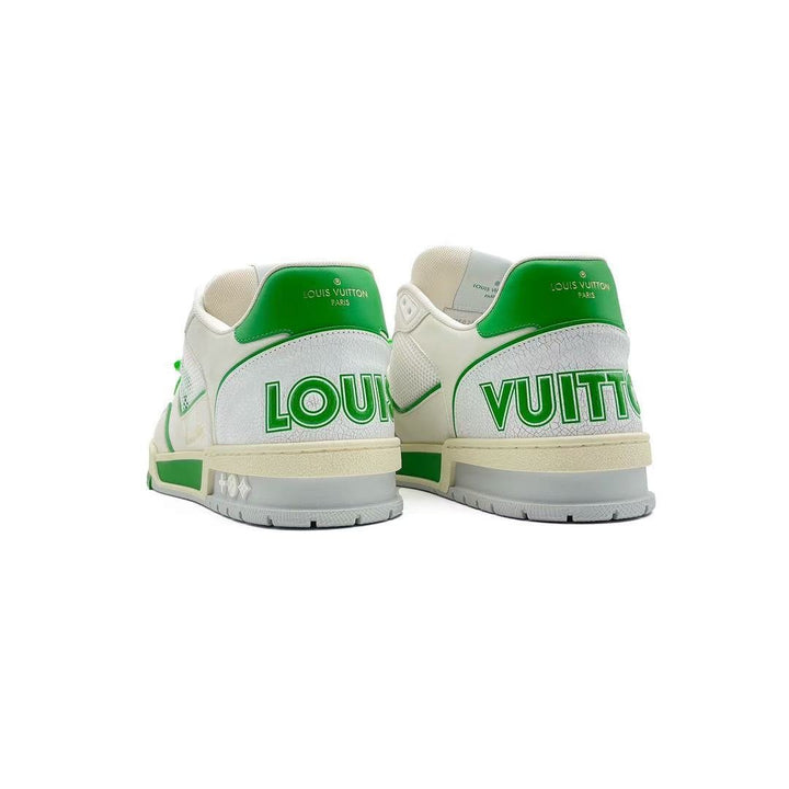 Louis Vuitton Green White Monogram Trainer Sneaker - SHENGLI ROAD MARKET
