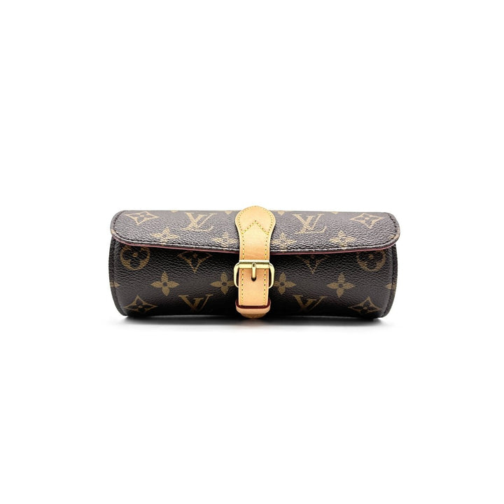 Louis Vuitton Monogram Canvas Brown Three Watch Case - SHENGLI ROAD MARKET