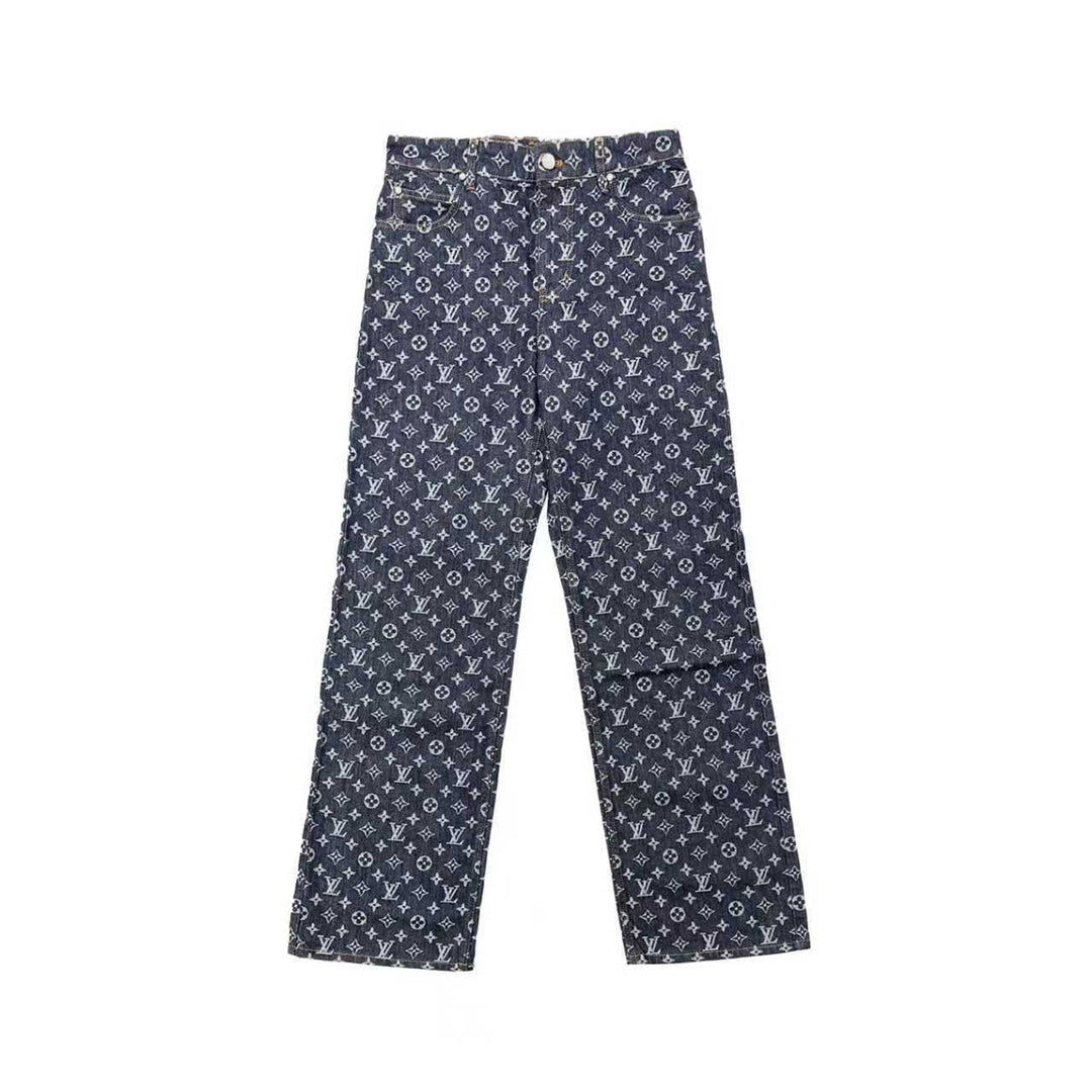 Louis Vuitton Monogram Jacquard Denim Trousers - SHENGLI ROAD MARKET