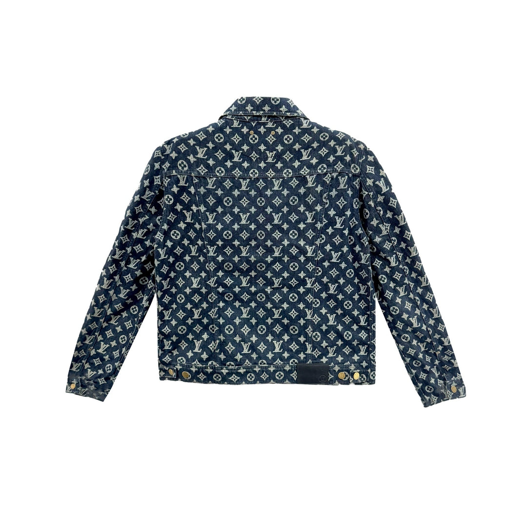 Louis Vuitton Old Flower Printed Denim Jacket - SHENGLI ROAD MARKET