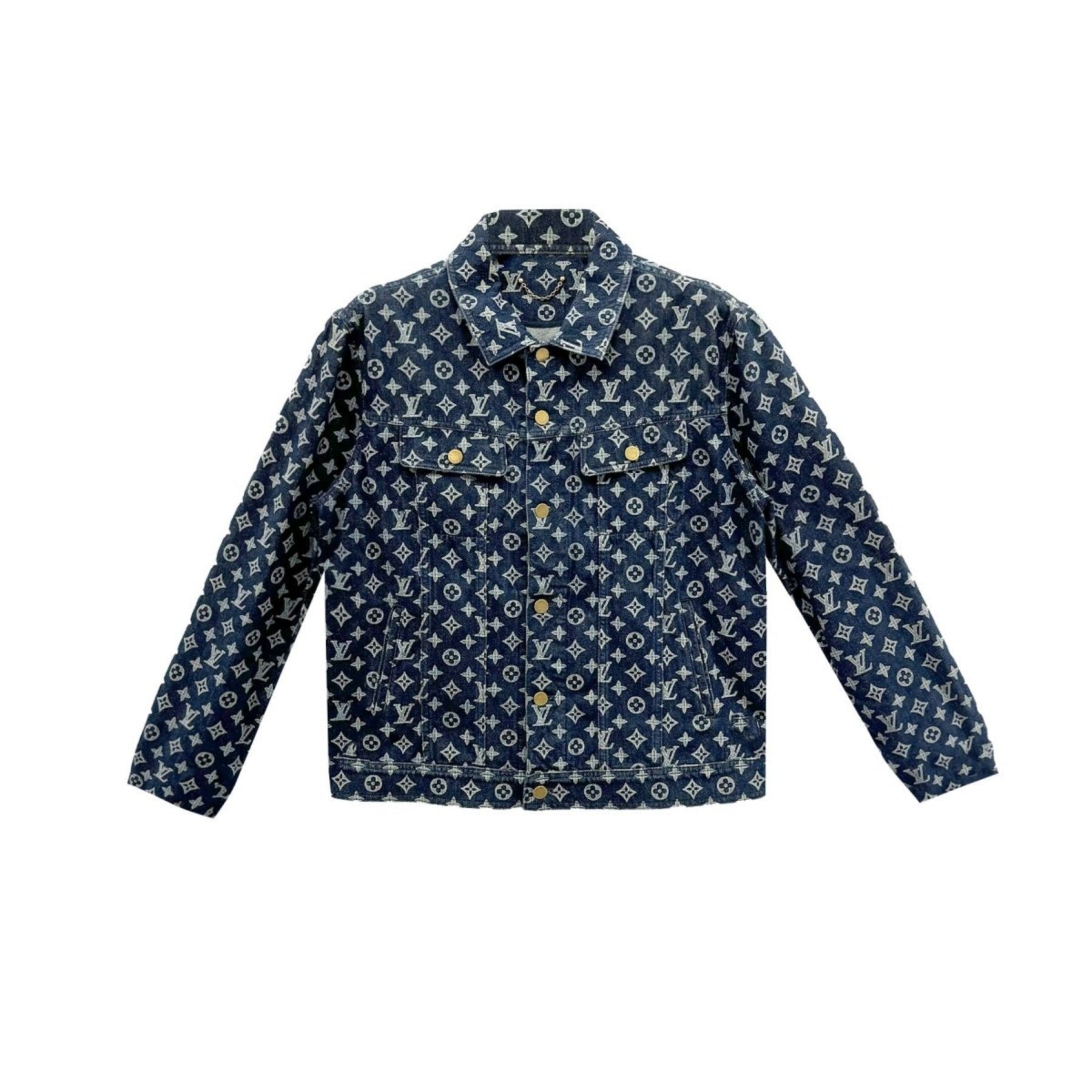 Louis Vuitton オールドフラワープリント デニムジャケット - SRM