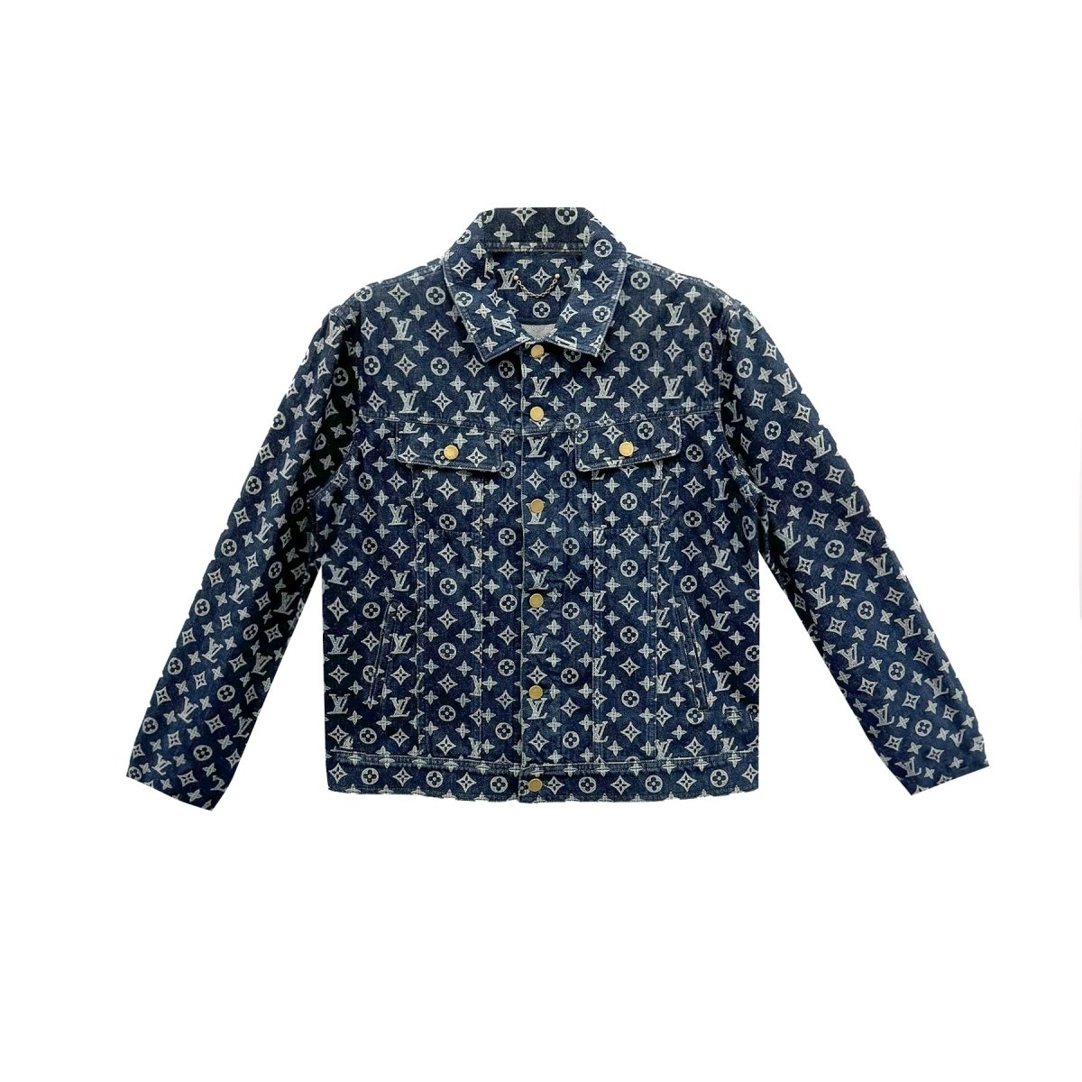 Louis Vuitton Old Flower Printed Denim Jacket - SHENGLI ROAD MARKET