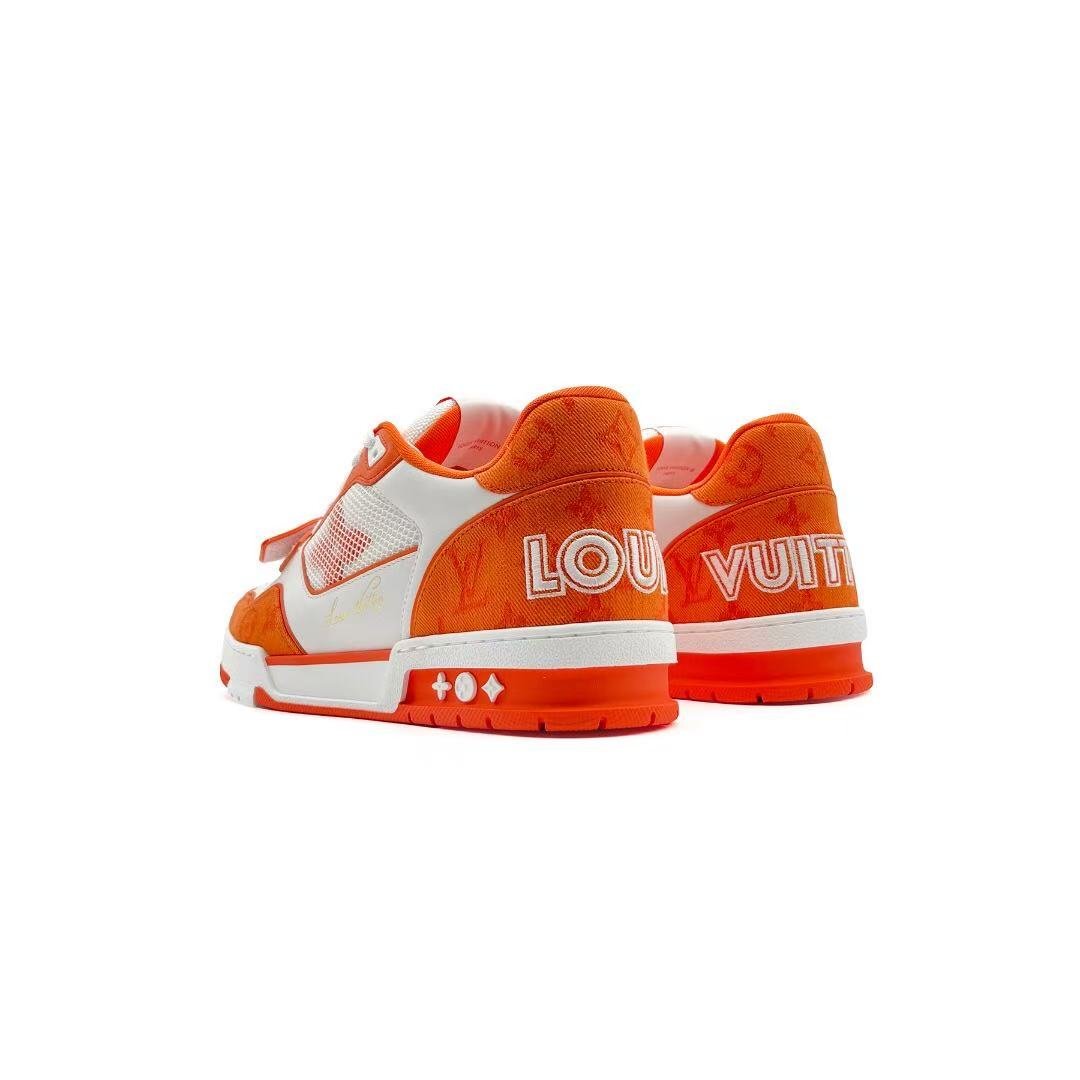 Louis Vuitton Orange Monogram Trainer Sneakers - SHENGLI ROAD MARKET