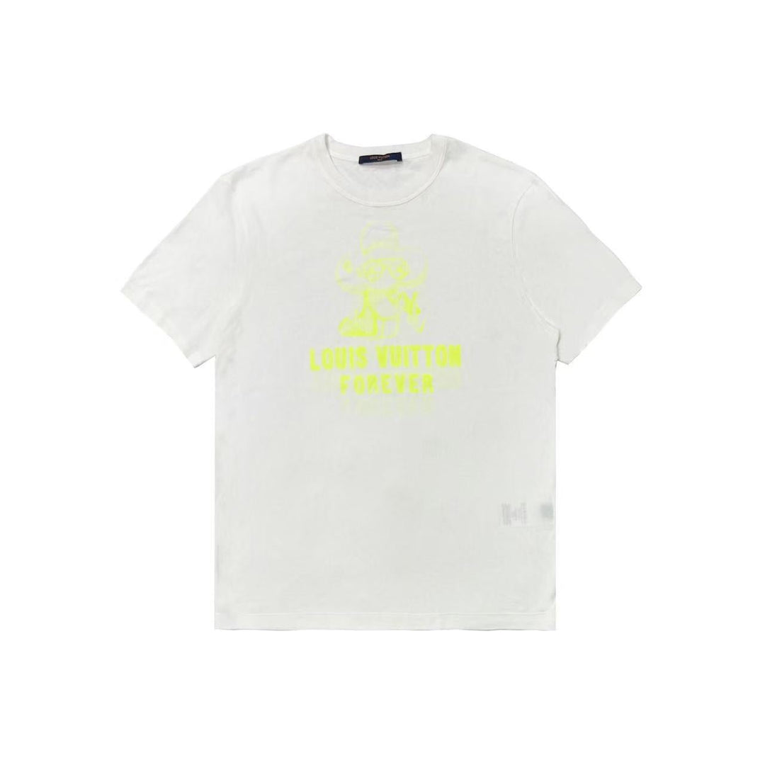 Louis Vuitton Vivienne Forever White Short Sleeve T-Shirt - SHENGLI ROAD MARKET