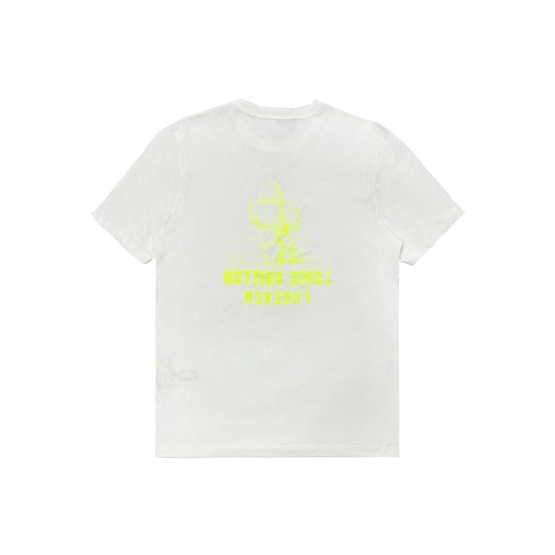 Louis Vuitton Vivienne Forever White Short Sleeve T-Shirt - SHENGLI ROAD MARKET