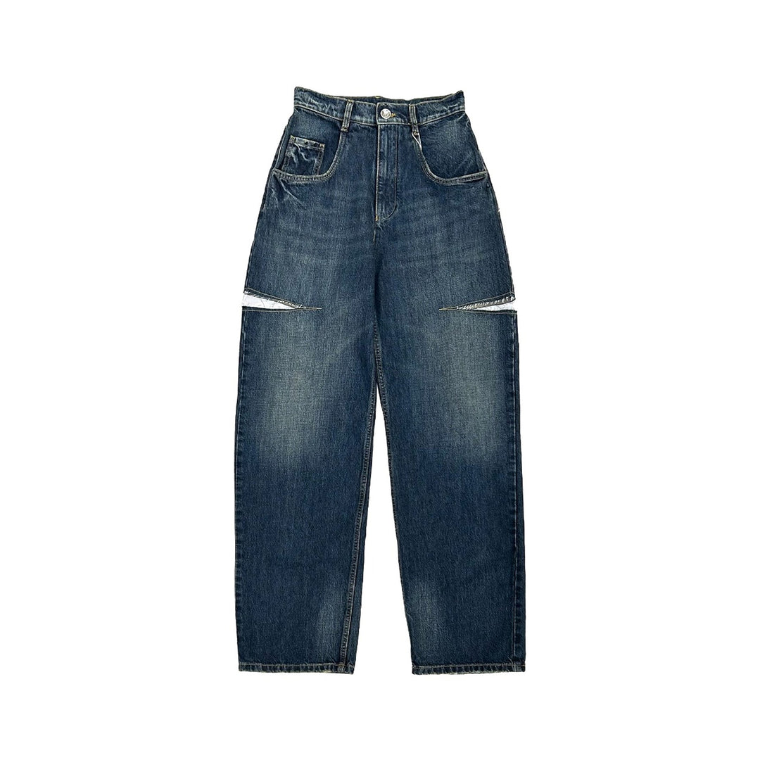 Maison Margiela Cut Out Wide Leg Jeans - SHENGLI ROAD MARKET