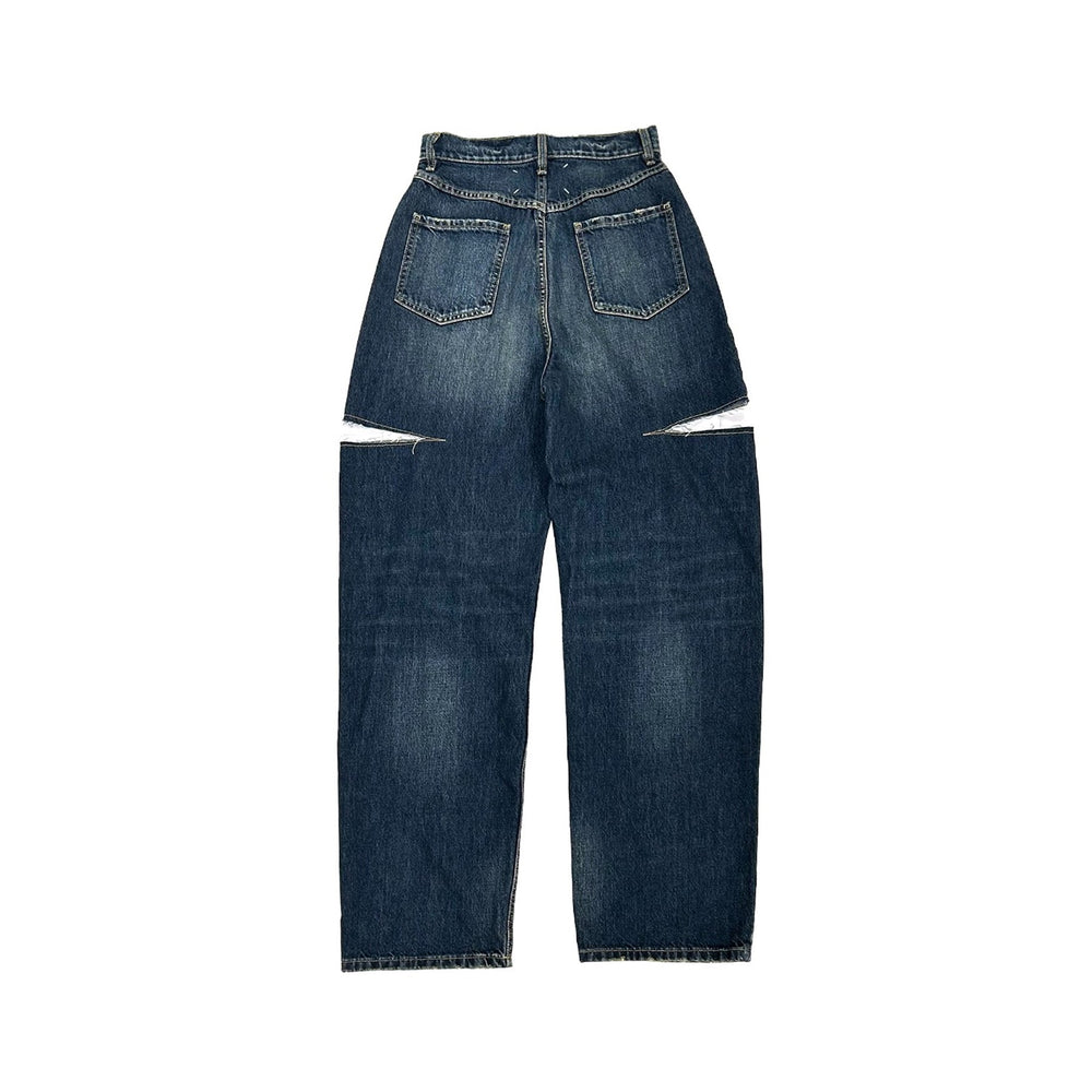 Maison Margiela Cut Out Wide Leg Jeans - SHENGLI ROAD MARKET