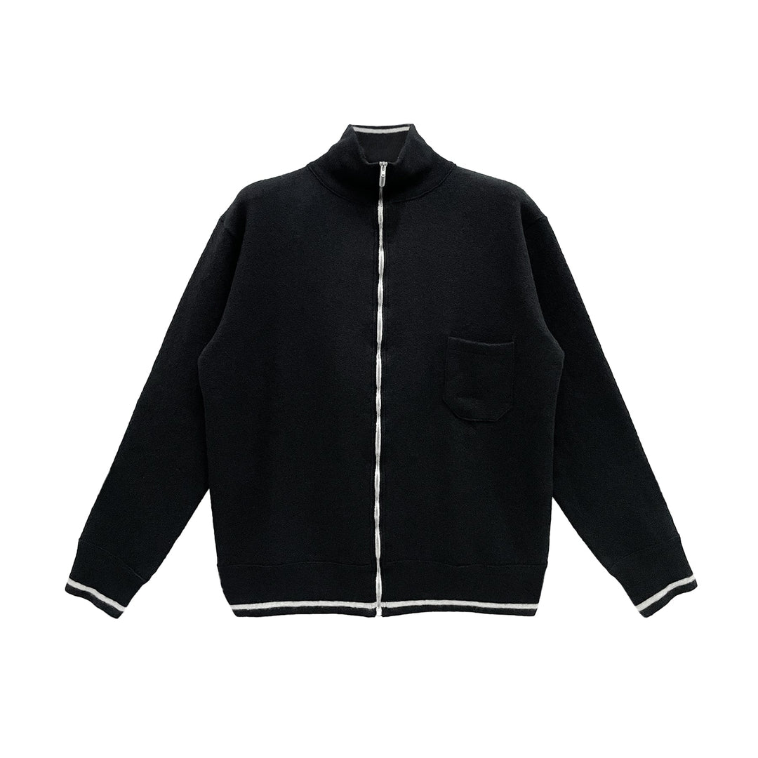 Maison Margiela Zip Up Stripe Coat - SHENGLI ROAD MARKET