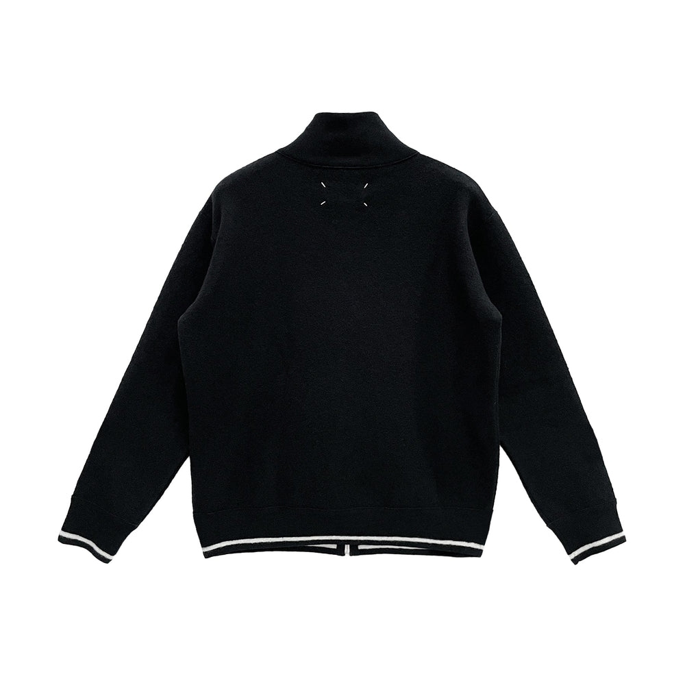 Maison Margiela Zip Up Stripe Coat - SHENGLI ROAD MARKET