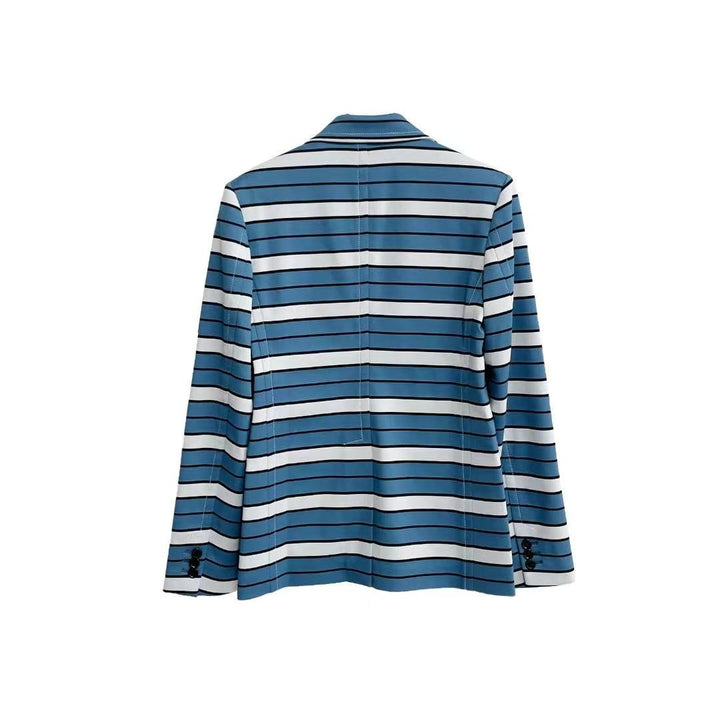 Marni Striped Blue Blazer - SHENGLI ROAD MARKET