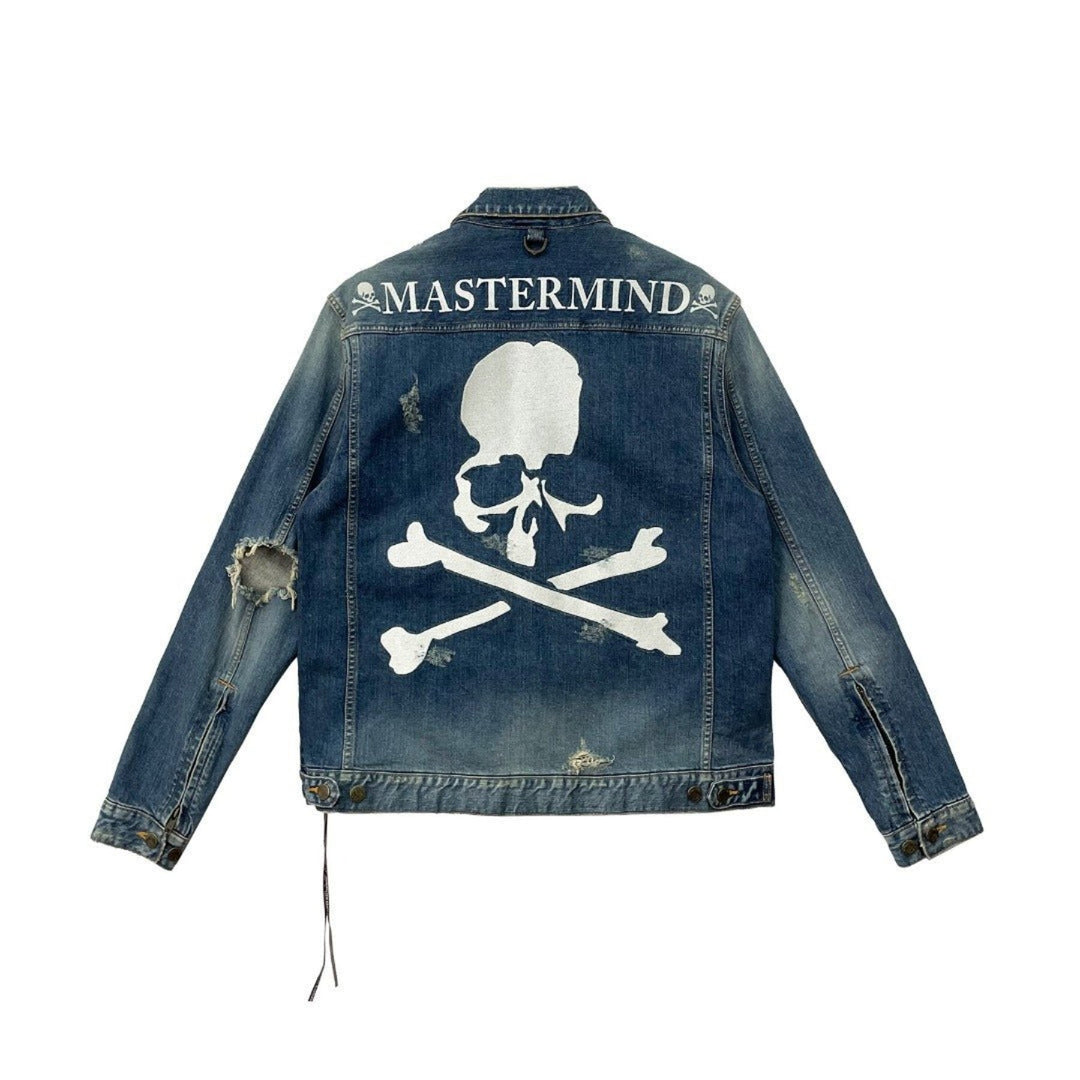 Mastermind Japan Skull Logo Denim Jacket - SHENGLI ROAD MARKET