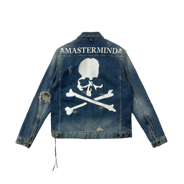 Mastermind Japan Skull Logo Denim Jacket - SHENGLI ROAD MARKET