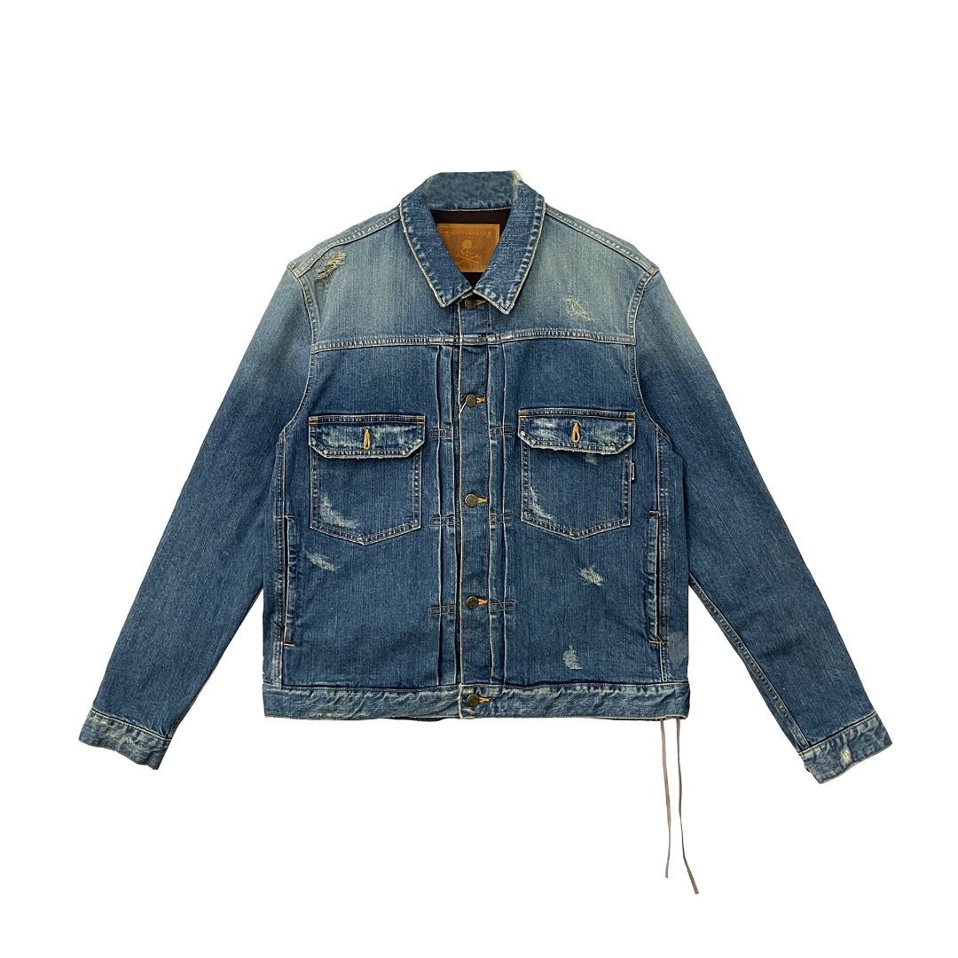 Mastermind Japan Skull Logo Denim Jacket - SHENGLI ROAD MARKET