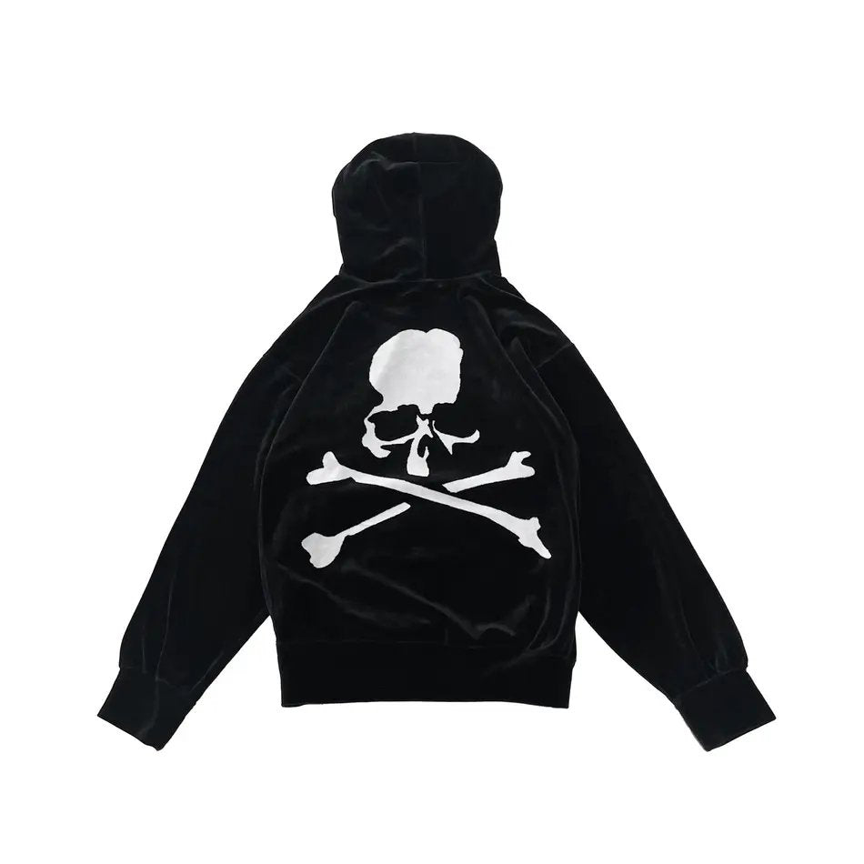 Mastermind Japan Skull Logo Velvet Hoodie - SHENGLI ROAD MARKET