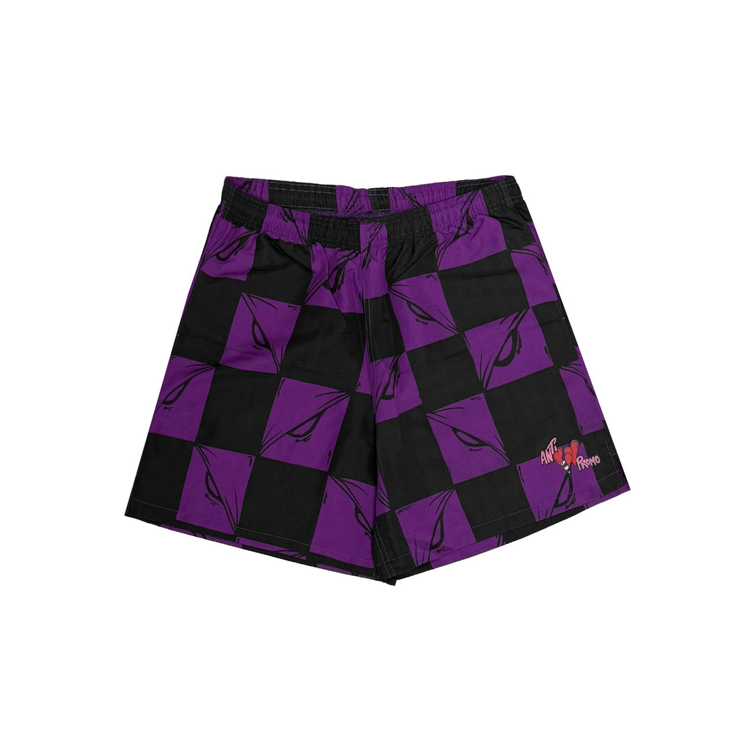 Matty Boy Anti Promo 99 Eyes Purple Shorts - SHENGLI ROAD MARKET