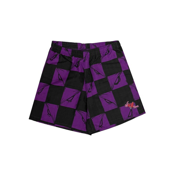Matty Boy Anti Promo 99 Eyes Purple Shorts - SHENGLI ROAD MARKET