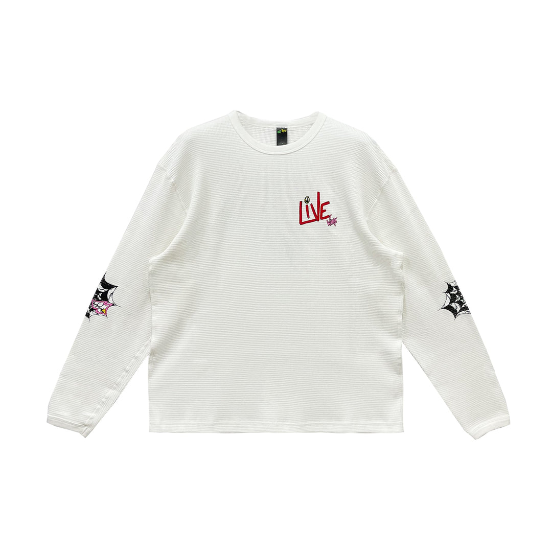 Matty Boy Anti Promo Sex Record Waffle Thermal Long Sleeve T-shirt Tee - SHENGLI ROAD MARKET