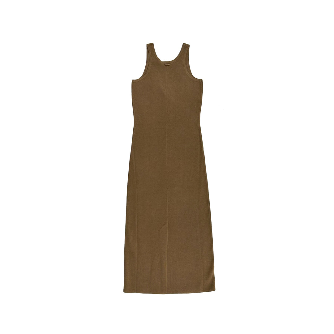max mara knit dress Max Mara Orafo Ribbed-knit Maxi Dress