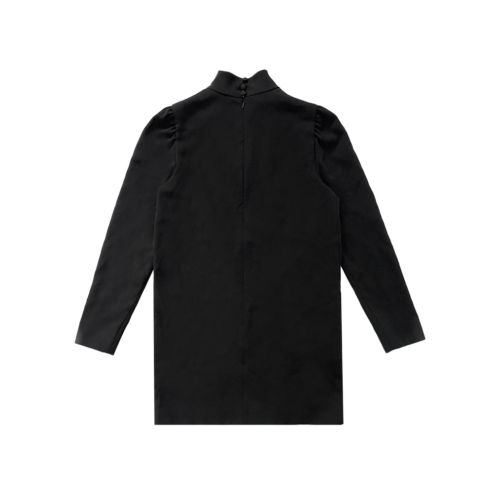 Max Mara Embassy High Neck Zip Up Back Dress - SHENGLI ROAD MARKET