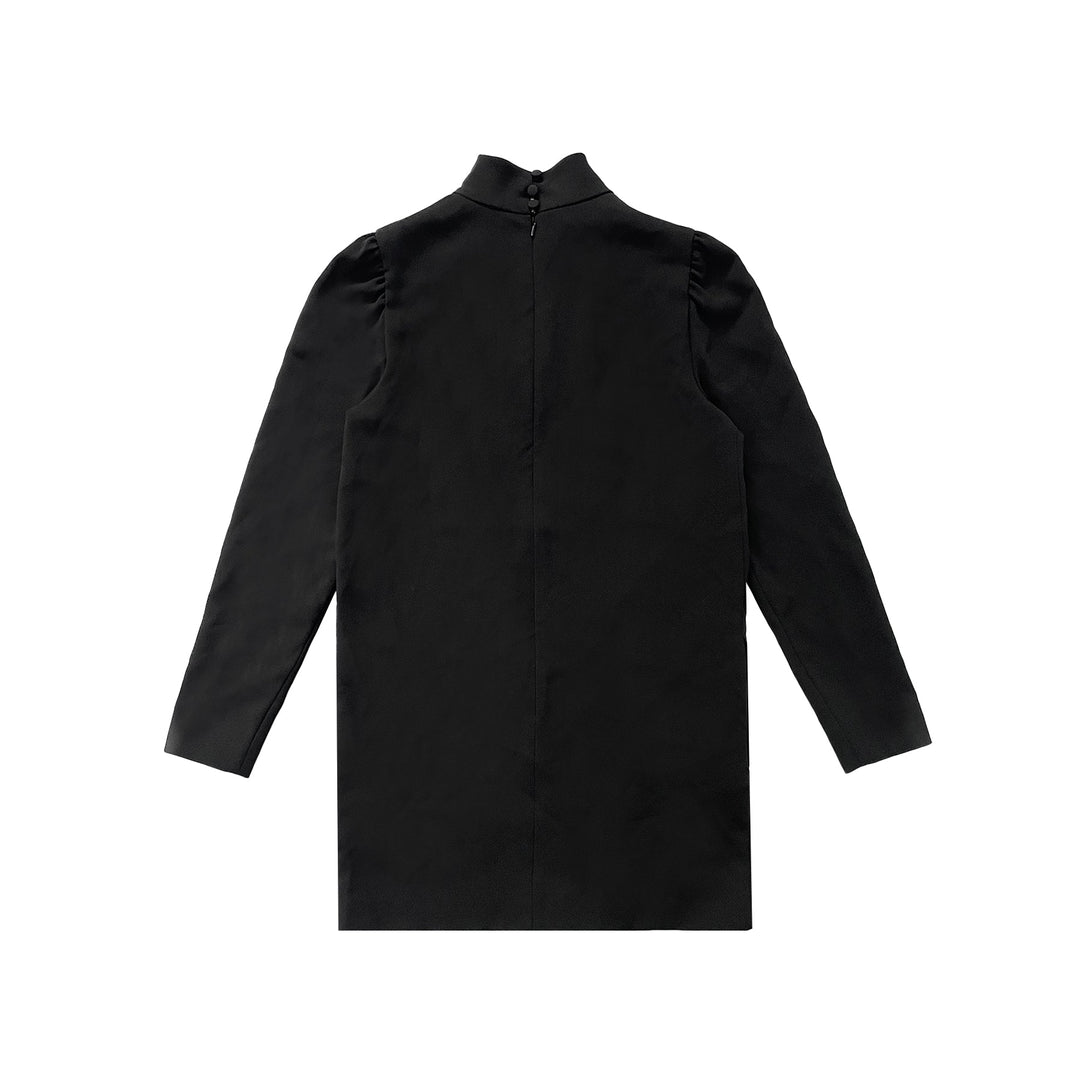 Max Mara Embassy High Neck Zip Up Back Dress - SHENGLI ROAD MARKET