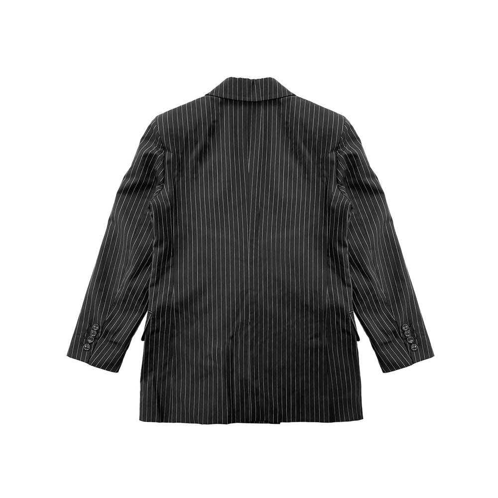 Max Mara Mattia Pinstripe Wool Blazer - SHENGLI ROAD MARKET