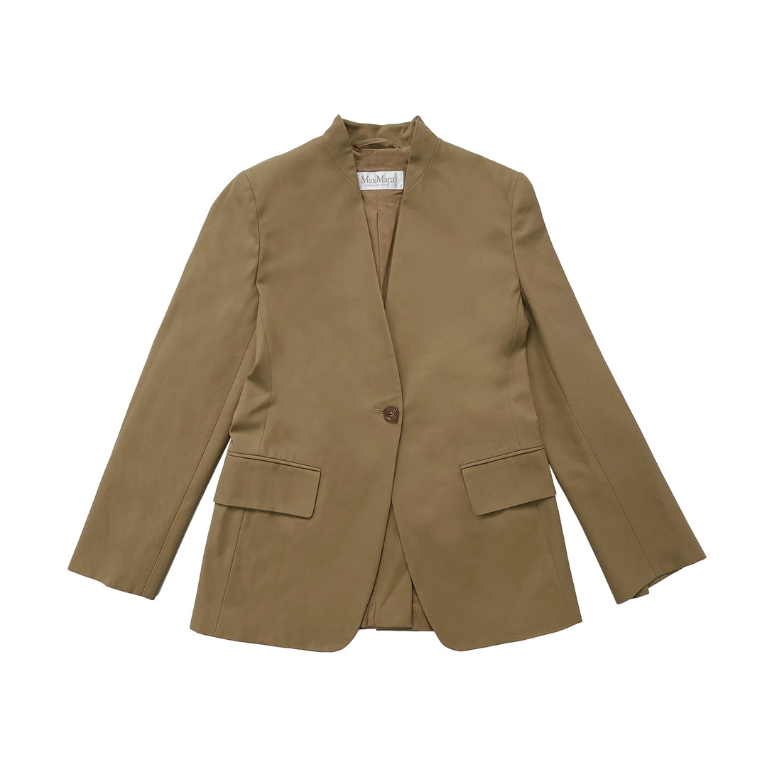 Max Mara Sagnale Collarless Blazer - SHENGLI ROAD MARKET