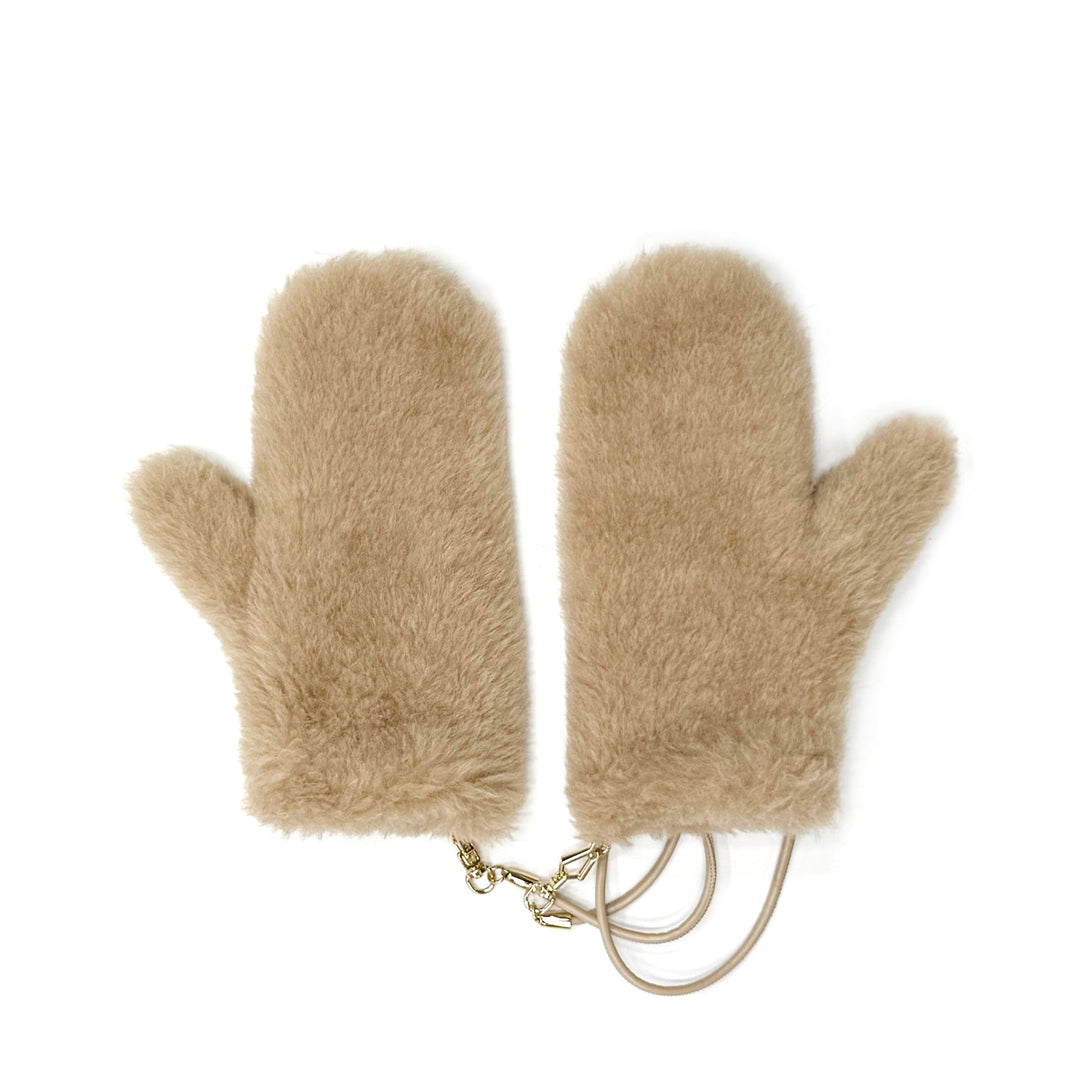 MAXMARA Beige Mxaombrato4 Gloves - SHENGLI ROAD MARKET