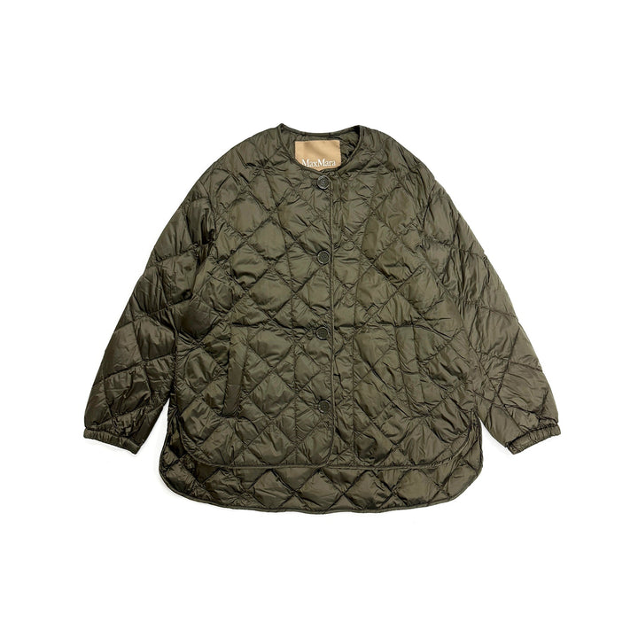 MAXMARA Green Mtcsoftd Quilted Jacket - SHENGLI ROAD MARKET