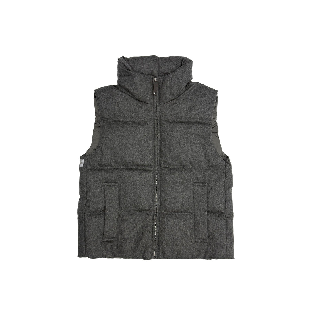 MAXMARA Grey Mtcamoroso Sleeveless Puffer Jacket - SHENGLI ROAD MARKET