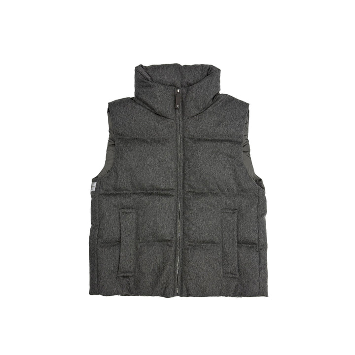 MAXMARA Grey Mtcamoroso Sleeveless Puffer Jacket - SHENGLI ROAD MARKET