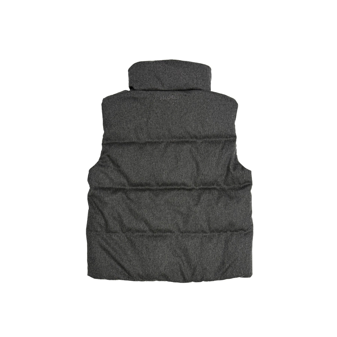 MAXMARA Grey Mtcamoroso Sleeveless Puffer Jacket - SHENGLI ROAD MARKET