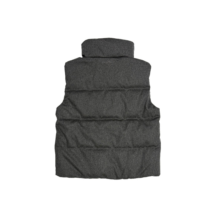 MAXMARA Grey Mtcamoroso Sleeveless Puffer Jacket - SHENGLI ROAD MARKET