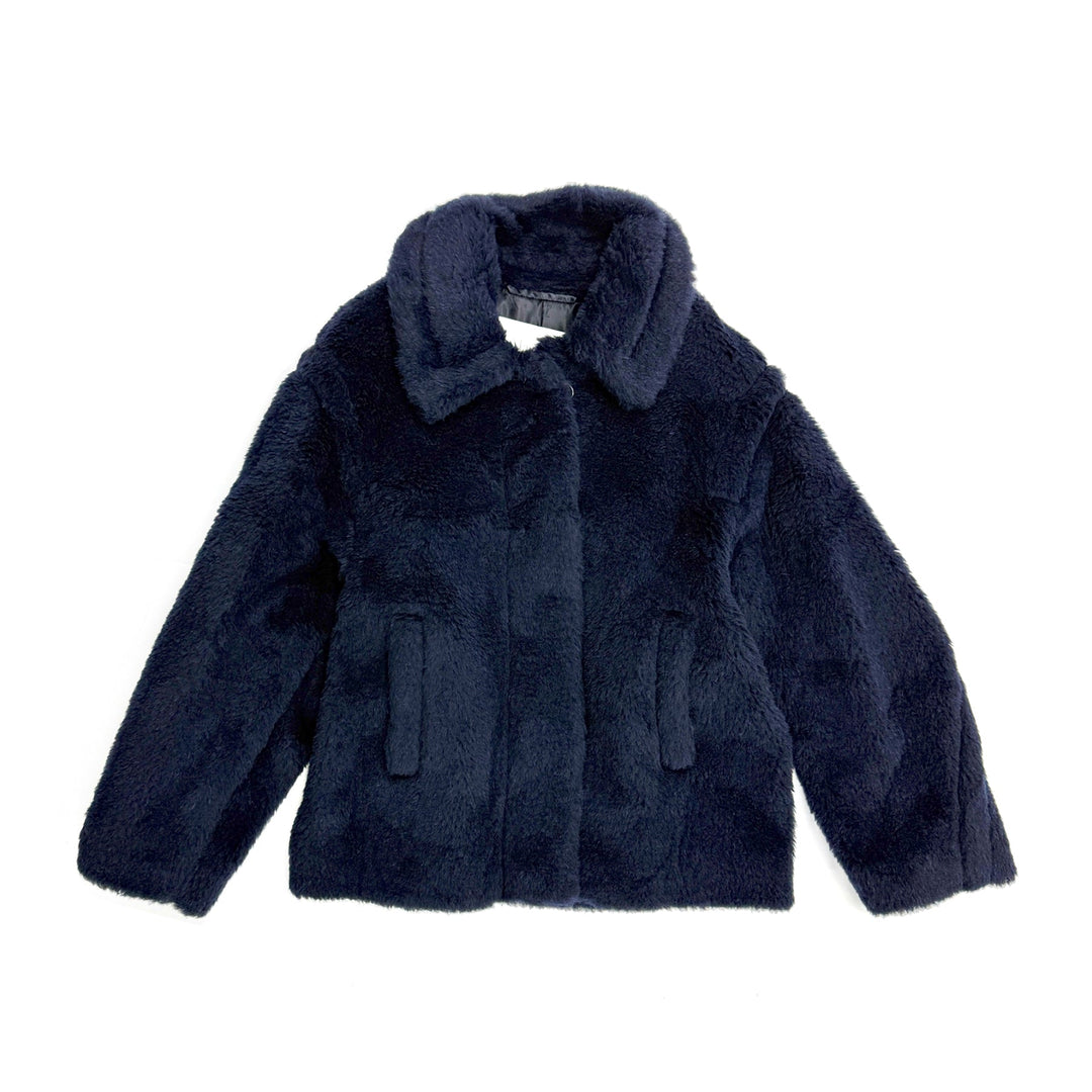 MAXMARA Navy Mxmfuggito Short Coat - SHENGLI ROAD MARKET