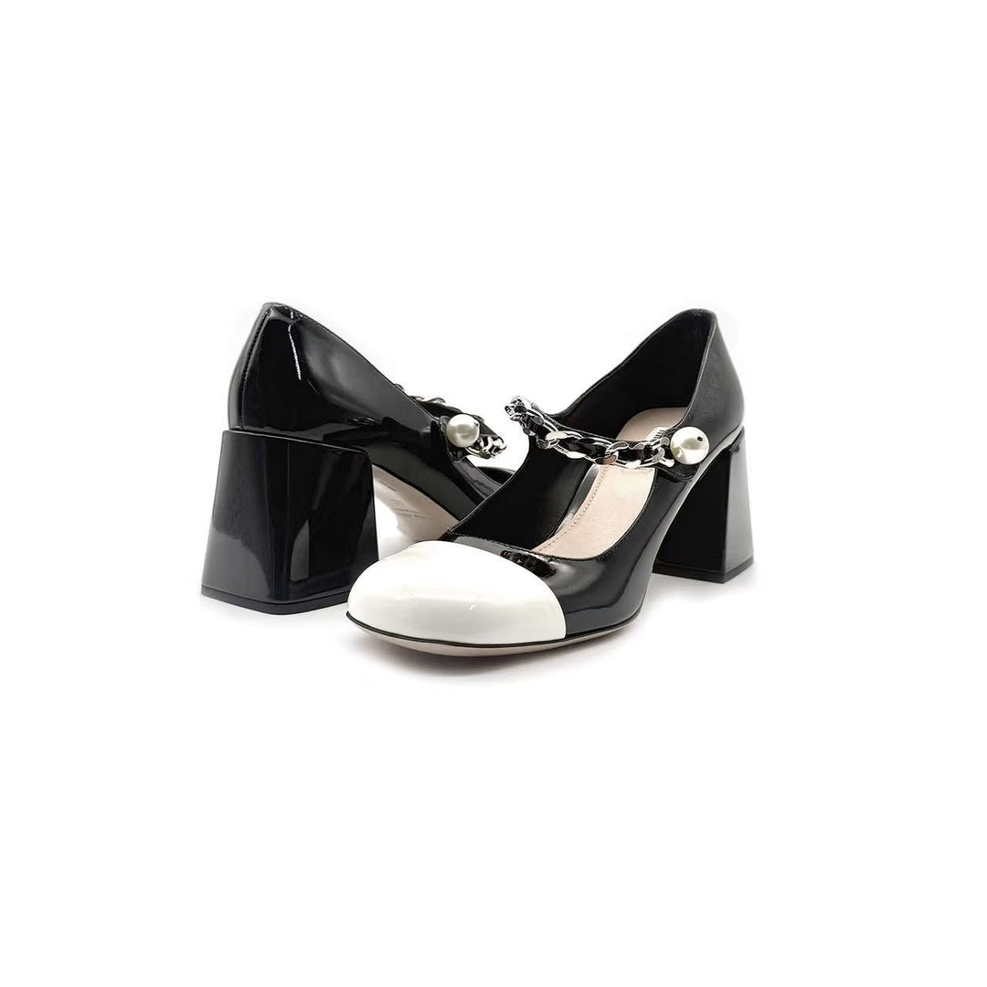 Miu Miu Mary Jane leather shoes - SHENGLI ROAD MARKET
