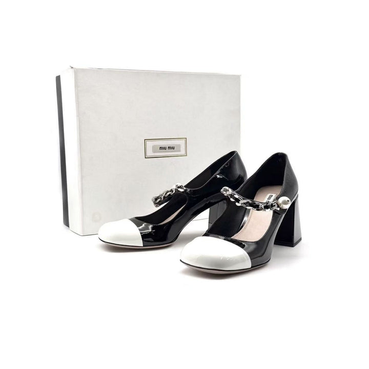 Miu Miu Mary Jane Patent Leather Shoes - SHENGLI ROAD MARKET