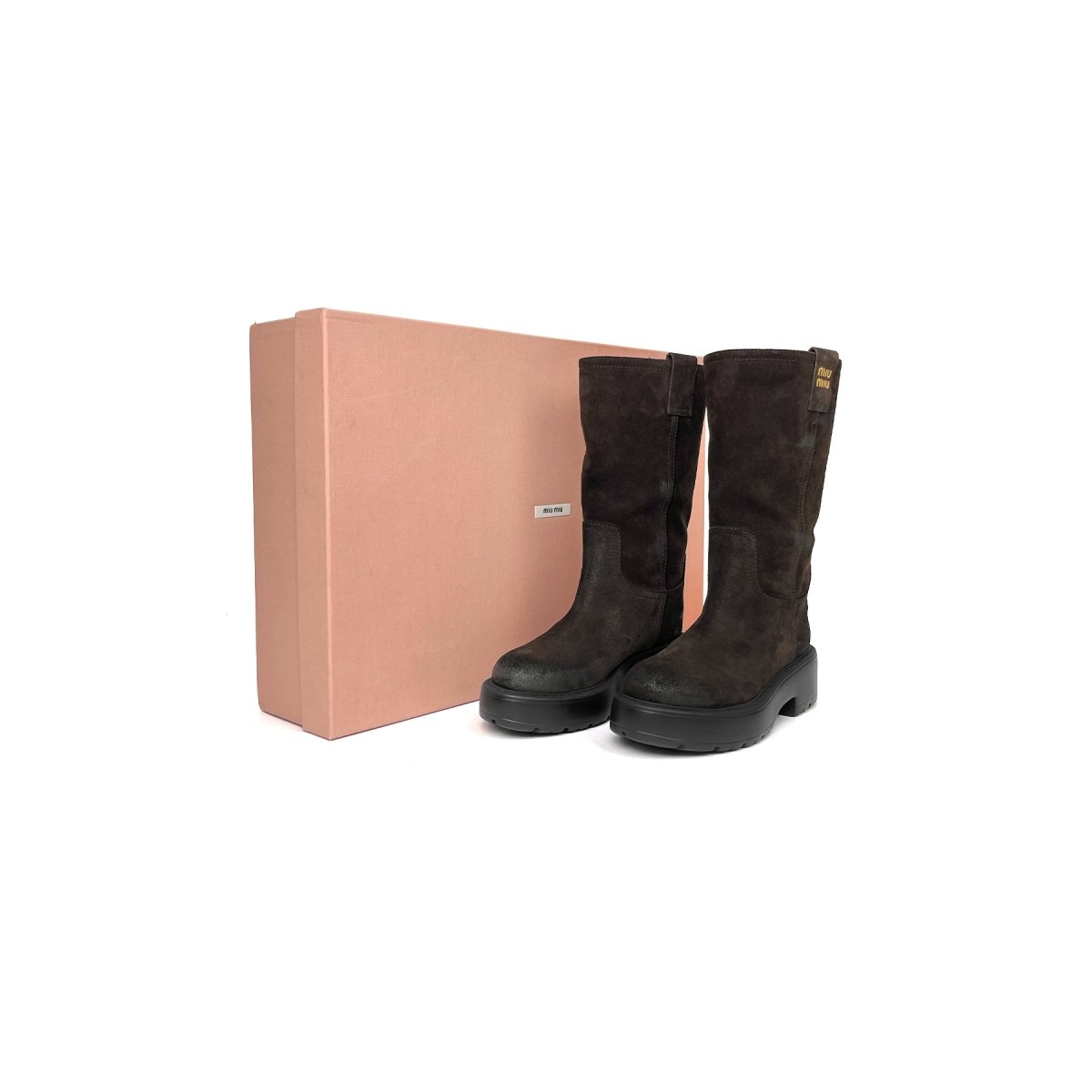 Miu Miu Suede Knee - High Boots - SHENGLI ROAD MARKET