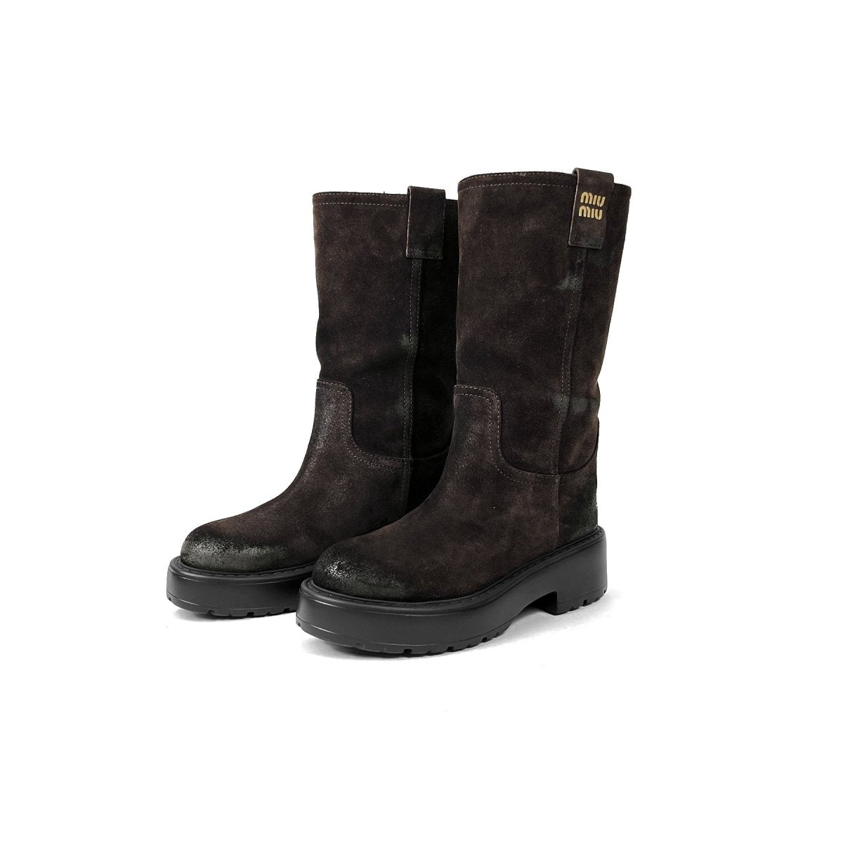 Miu Miu Suede Knee - High Boots - SHENGLI ROAD MARKET