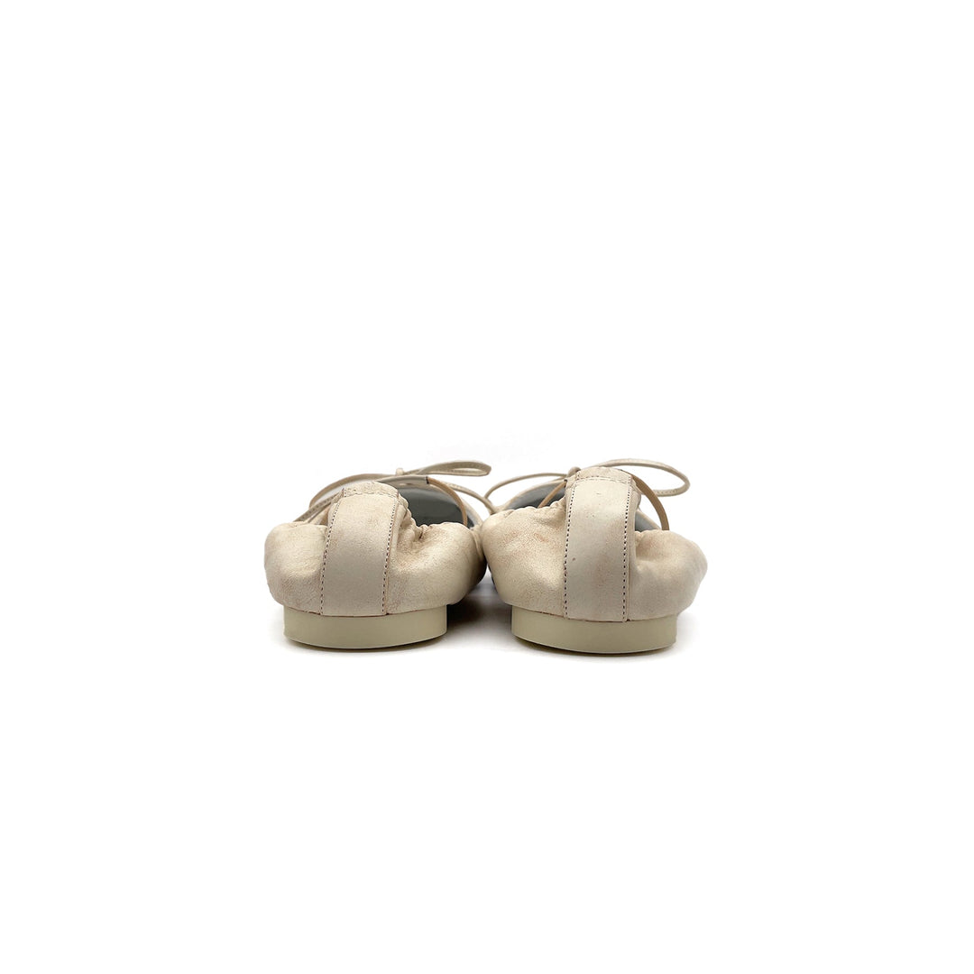 MM6 Maison Margiela Beige Ballet Shoe - SHENGLI ROAD MARKET