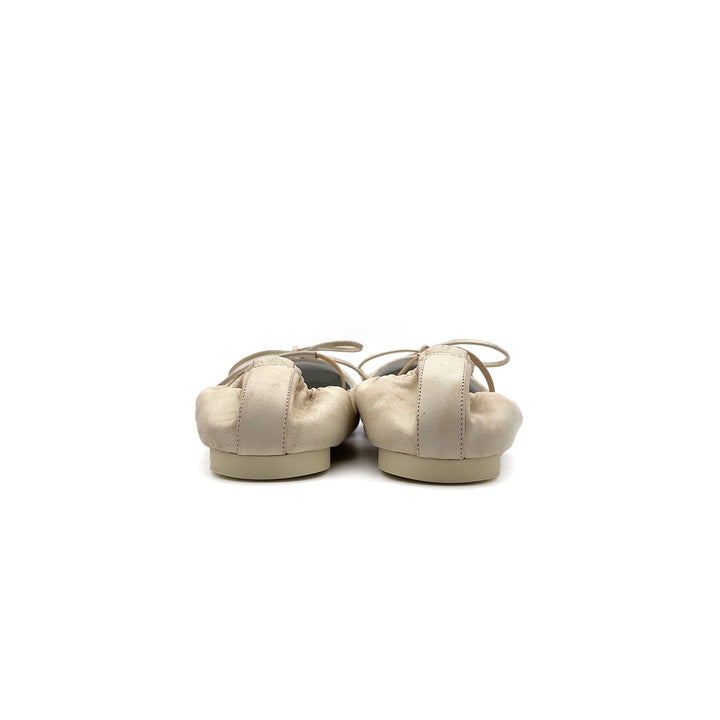 MM6 Maison Margiela Beige Ballet Shoe - SHENGLI ROAD MARKET