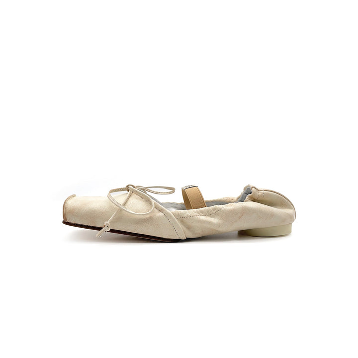MM6 Maison Margiela Beige Ballet Shoe - SHENGLI ROAD MARKET