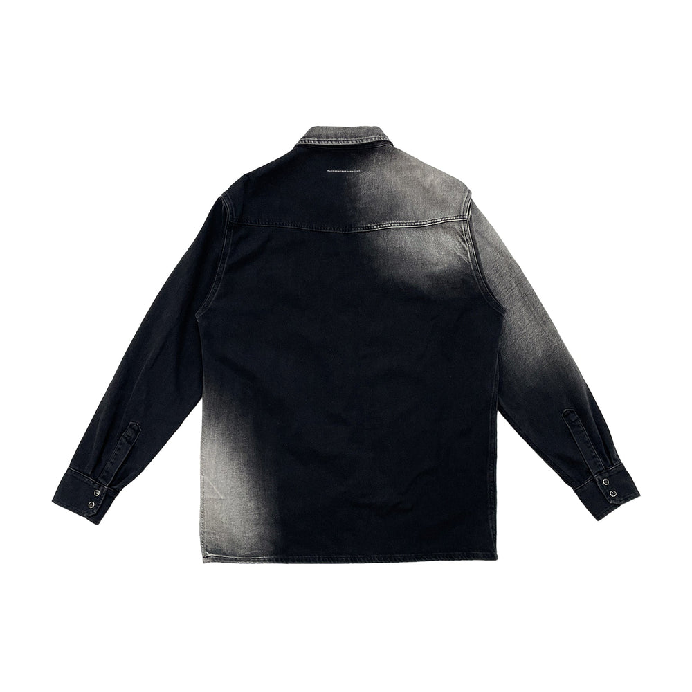 MM6 Maison Margiela Black Long - Sleeve Shirt - SHENGLI ROAD MARKET