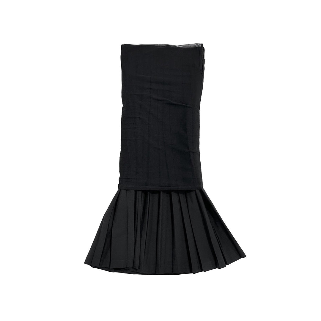 MM6 Maison Margiela Pleated Faux Two - Piece Long Skirt - SHENGLI ROAD MARKET