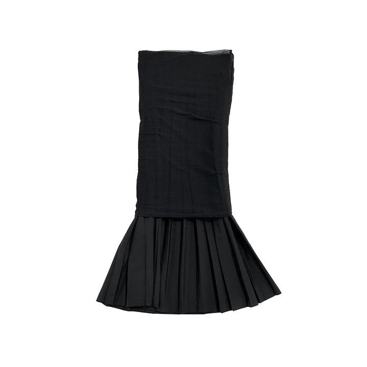 MM6 Maison Margiela Pleated Faux Two - Piece Long Skirt - SHENGLI ROAD MARKET