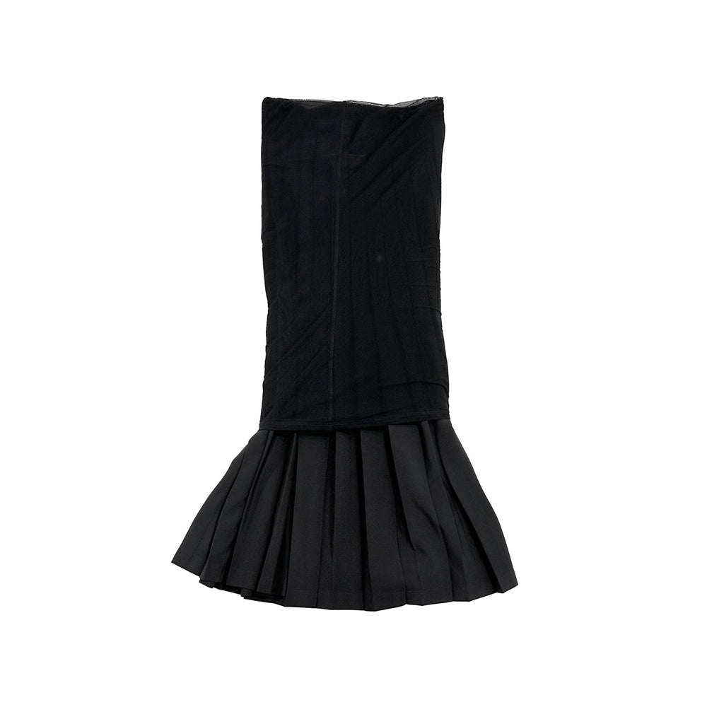 MM6 Maison Margiela Pleated Faux Two - Piece Long Skirt - SHENGLI ROAD MARKET