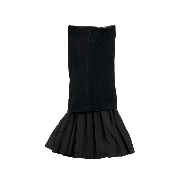 MM6 Maison Margiela Pleated Faux Two - Piece Long Skirt - SHENGLI ROAD MARKET