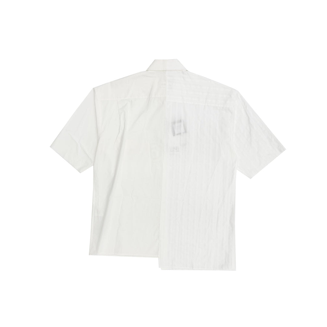MM6 Maison Margiela White Short Sleeved Shirt - SHENGLI ROAD MARKET