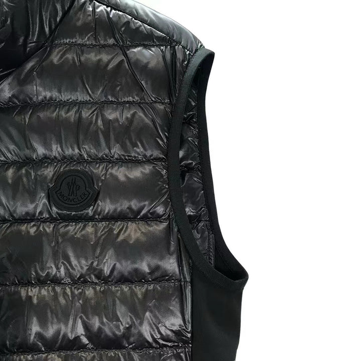 Moncler Black Spicules Goose Down Vest Jacket - SHENGLI ROAD MARKET