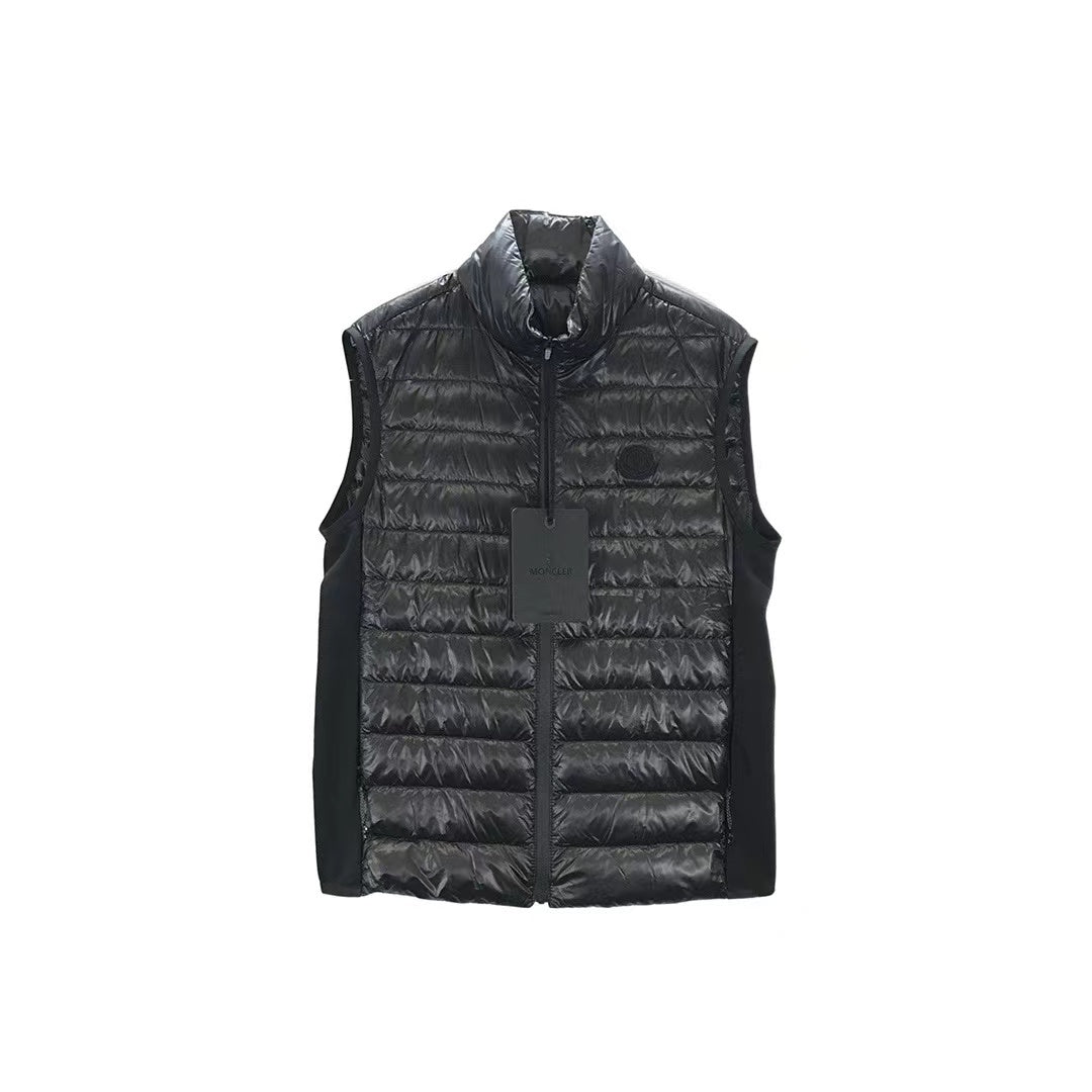 Moncler Black Spicules Goose Down Vest Jacket - SHENGLI ROAD MARKET